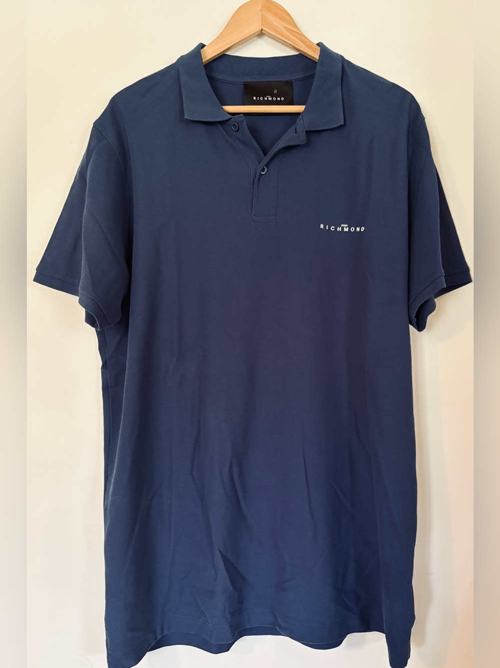 John Richmond Polo Shirt XXL Navy EUC